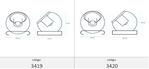 Abajur Decora Luxo Globo di Vetro 2 Abajur Decora Luxo Globo di Vetro - Imagem 2